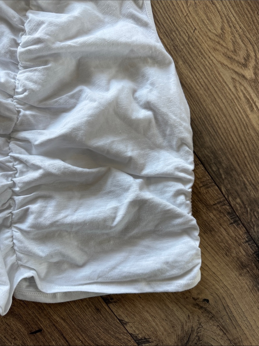 Universal Thread White Ruched Racerback Tank - Picture 5 of 6